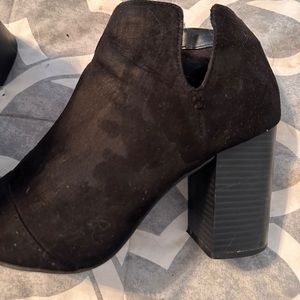 Black heeled ankle boots
